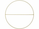 Rico Design Metallring mit Querstrebe Gold, 25 cm, Kranz Art