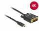 Bild 1 DeLock Kabel 4K USB Type-C - DVI-D, 1 m