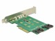 DeLock Host Bus Adapter Controller PCIe - M.2, 2xSATA