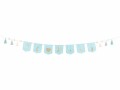 Partydeco Girlande Oh Baby 2.5 m, Blau/Gold, Materialtyp: Textil