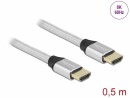 DeLock Kabel 8K 60Hz HDMI - HDMI, 0.5 m