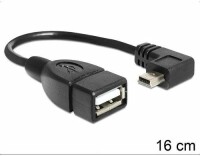 DeLock USB-OTG-Kabel Mini-USB B - USB A 0.11