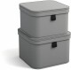BIGSO BOX Aufbewahrungsbox Ludvig - 746254133 grau                   2er-Set