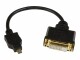 StarTech.com - 8in Micro HDMI to DVI-D Adapter M/F - 8in Micro HDMI to DVI Cable - Connect a Micro HDMI phone or laptop to a DVI-D display (HDDDVIMF8IN)