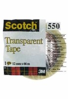 SCOTCH Tape 550 12mmx66m 5501266K transparent, reissfest, Kein