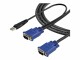 StarTech.com - 10 ft 2-in-1 Ultra Thin USB KVM Cable