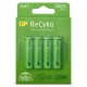 GP Batteries Recyko+, Akku 4xAA NiMh, 2600mAh, 1.2 Volt, GoGreen