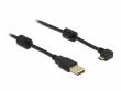 DeLock USB 2.0-Kabel 270°gewinkelt USB A - Micro-USB B