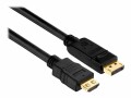 PureInstall, Adapterkabel DP/HDMI, 5.00m vergoldete Stecker