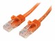 StarTech.com - 0.5m Orange Cat5e / Cat 5 Snagless Ethernet Patch Cable 0.5 m