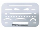 Linex Schablone 26 Öffnungen, Breite: 6 cm, Länge: 9