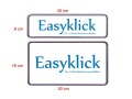 EASYKLICK Kennzeichenhalter Set, Material: Kunststoff, Format