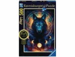 Ravensburger Puzzle Leuchtender Wolf, Motiv: Tiere, Altersempfehlung ab