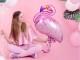 Partydeco Folienballon Flamingo Pink, Packungsgrösse: 1 Stück