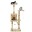 Image 0 vidaXL Arbre à chat avec griffoirs en sisal 120 cm Beige Motif pattes