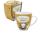 Sheepworld Kaffeetasse Lieblingsmensch 450 ml, 1 Stück, Braun