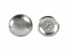 Creativ Company Knöpfe DIY Ø 22 mm 12 Stück, Silber, Detailfarbe: Silber