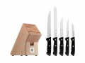 WMF Messerblock-Set mit Messer Buchenholz Braun, Detailfarbe