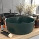 vidaXL Luxus-Waschbecken mit Überlauf Matt Dunkelgrün 36x13 cm Keramik