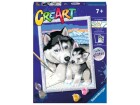 Ravensburger Malen nach Zahlen CreArt: Cute Huskies, Altersempfehlung