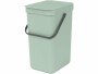 Brabantia Recyclingbehälter Sort & Go 12 l, Hellgrün, Material