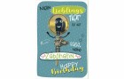 Susy Card Geburtstagskarte Zapfhahn mit Wackelaugen 11.5 x 17 cm