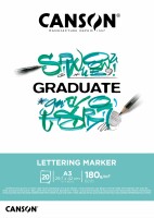 CANSON Graduate Lettering Marker A3 31250P027 20 Blatt, weiss