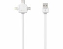 Allocacoc USB-Ladekabel USB A - Micro-USB B/Lightning/USB C