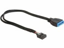 DeLock USB Kabel intern 15cm, USB3-Buchse zu USB2 Stecker.