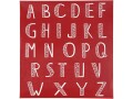 Creativ Company Schablonen Siebdruck Alphabet, 1 Stück, Breite: 20 cm