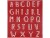 Bild 0 Creativ Company Schablonen Siebdruck Alphabet, 1 Stück, Breite: 20 cm