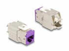 DeLock Keystone-Modul RJ45 zu LSA Cat.6A Violett, 10 Stück