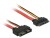 Bild 1 DeLock Slim-SATA-Kabel rot, Verlängerung 30 cm, Datenanschluss
