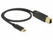 DeLock USB 3.1-Kabel C - B 0.5 m, Kabeltyp
