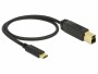 DeLock USB 3.1-Kabel USB C - USB B