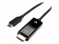 V7 Videoseven V7 - Câble vidéo/audio - USB-C mâle pour HDMI mâle - 2 m - noir