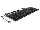 DeLock Tastatur 12672 USB Water Drop DE-Layout, Tastatur Typ