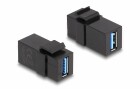 DeLock Keystone-Modul USB 3.0 A Schwarz, Modultyp: Keystone