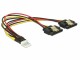 DeLock Flopppy 4Pin zu 2x SATA Stromkabel