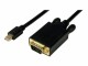 StarTech.com - 10 ft Mini DisplayPort to VGA Adapter Cable - mDP to VGA Video Converter - Mini DP to VGA Cable for Mac/PC 1920x1200 - Black (MDP2VGAMM10B)