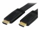 StarTech.com - 6 ft Flat High Speed HDMI Cable with Ethernet - Ultra HD 4k x 2k HDMI Cable - HDMI to HDMI M/M - Flat HDMI Cable (HDMIMM6FL)