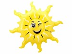 Folat Partyaccessoire Aufblasbare Sonne Sommer Gelb