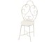 HobbyFun Mini-Möbel Stuhl 4.5 x 10 cm, Weiss, Detailfarbe
