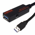 Roline USB 3.2 Gen 1 Aktives Repeater Kabel - 20 m - Schwarz