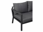 Schou Loungesofa Katinka, Schwarz, Material: Polyester, Aluminium