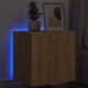 vidaXL TV-Wandschrank mit LED-Leuchten Sonoma-Eiche 40,5x35x40 cm