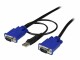 STARTECH .com 15 ft 2-in-1 Ultra Thin USB KVM Cable