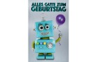 ABC Geburtstagskarte Roboter, Papierformat: 11 x 17 cm