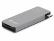 LMP Dockingstation USB-C Basic Hub Space Grau, Ladefunktion