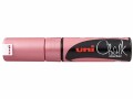 Uni Kreidemarker uni CHALK 8 mm Metallic Rot, Oberfläche